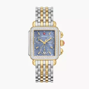 Deco Gold & Silver Diamond Watch