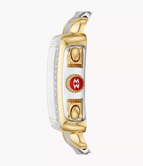 Deco Two-Tone Diamond Watch
