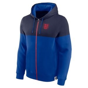 England Full Zip Hoodie - Blue