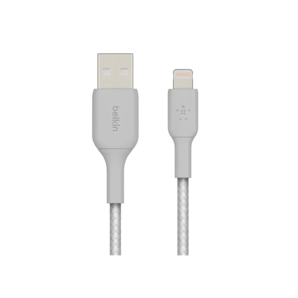 Lightning to USB-A Cable + Strap, Silver