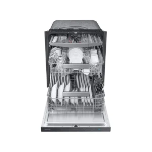 Smart Linear Wash 39dBA Dishwasher in Black Stainless Steel