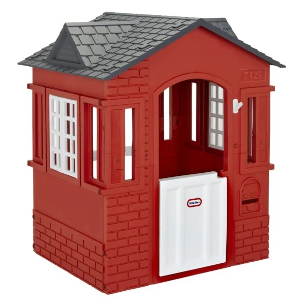 Little Tikes Cape Cottage House, Red – With Working Door & Window Shutters for Kids 2-6 Years