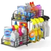 SUEH DESIGN 2-Tier Under Sink Organizer with Hanging Rail