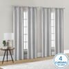 Mainstays 4 of a Kind Blackout Curtain Panels, Set of 4, Gray, 28" W x 84" L