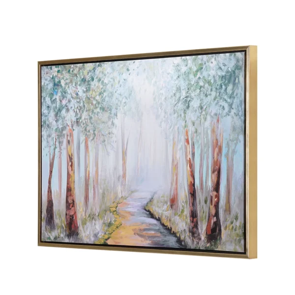 Crystal Art Gallery Forest Painting Framed Digital Print, 36" x 24" by Willie Sims – Nature-Inspired Art