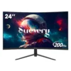 Suevery 24-inch 200Hz Curved Gaming Monitor – FHD, 1ms, AMD FreeSync, DP & HDMI Ports