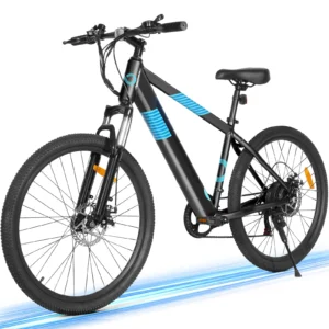 Kistp 350W Electric Mountain Bike - 26'' with Hidden Battery & Shimano 7-Speed