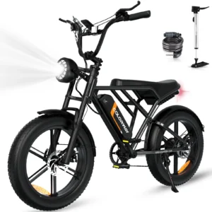 COLORWAY 750W Fat Tire Electric Bike - 20x4.0 Off-Road with 36V Battery