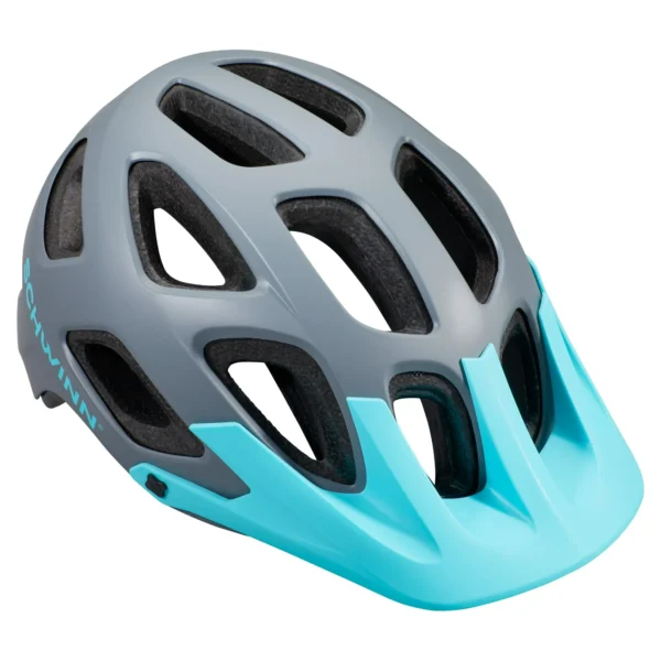 Schwinn Excursion Adult Bike Helmet - Grey & Teal, Ages 14+