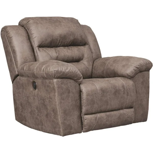 Ashley Stoneland Power Rocker Recliner - Chocolate