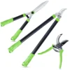 SUNOYAR 3-Piece Loppers & Pruners Set - Heavy Duty Garden Tools Kit