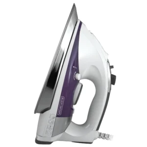 BLACK+DECKER Professional Steam Iron, Stainless Steel Soleplate, Extra-Long Cord, Purple, IR1350S