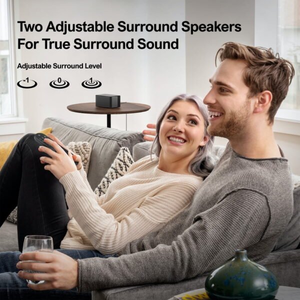 ULTIMEA Poseidon M4T 5.1 Dolby Atmos Sound Bar – 410W Peak Power, Bluetooth Surround Sound System