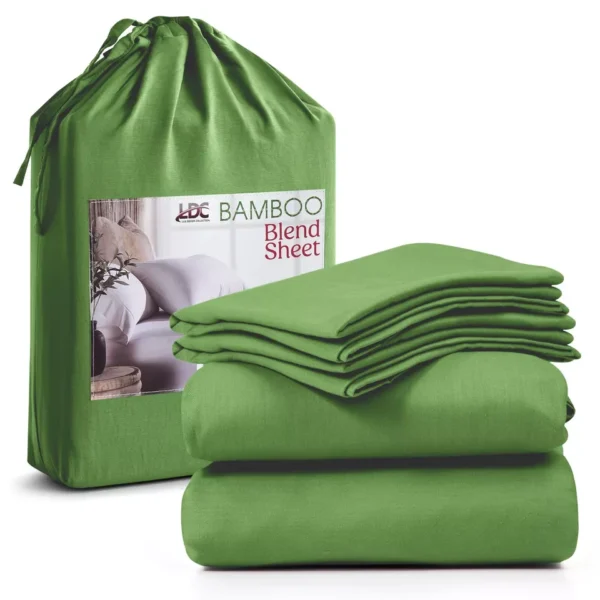 4-Piece Bamboo Bed Sheet Set - Deep Pocket, Breathable