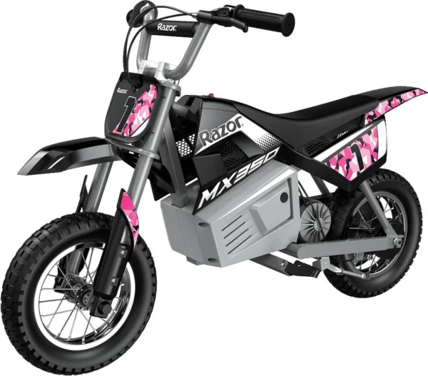 Razor Dirt Rocket MX350 Electric Bike - Black, 24V with Decals