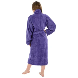 Luxury Egyptian Cotton Bath Robe - Soft Velour Terry Gown