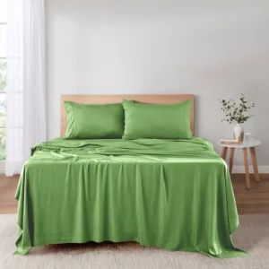 4-Piece Bamboo Bed Sheet Set - Deep Pocket, Breathable