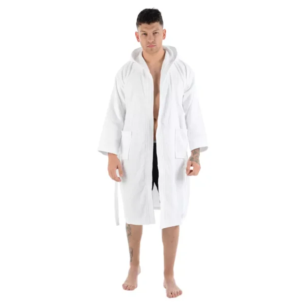 Luxury Egyptian Cotton Bath Robe - Soft Velour Terry Gown