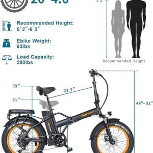 Narrak Fat Tire Folding E-Bike