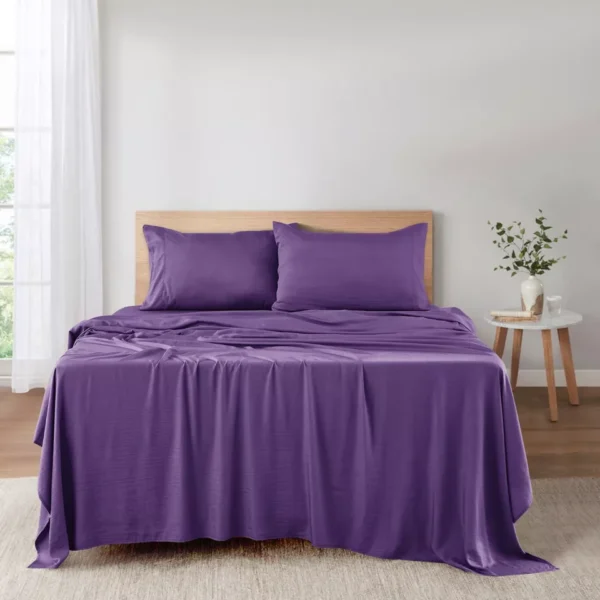 4-Piece Bamboo Bed Sheet Set - Deep Pocket, Breathable