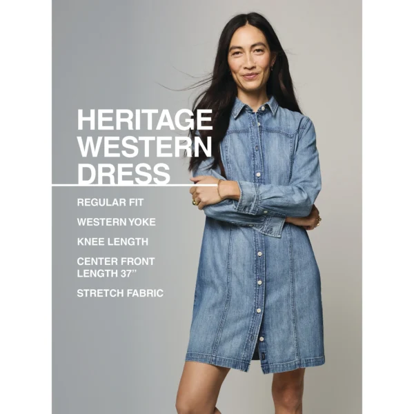 Lee Women’s Plus Heritage Western Dress, XS-4X