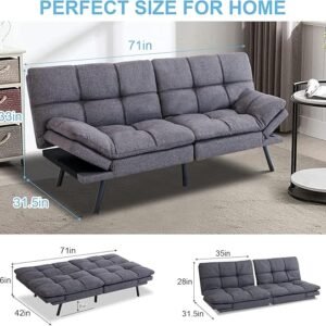 MUUEGM Futon Sofa Bed