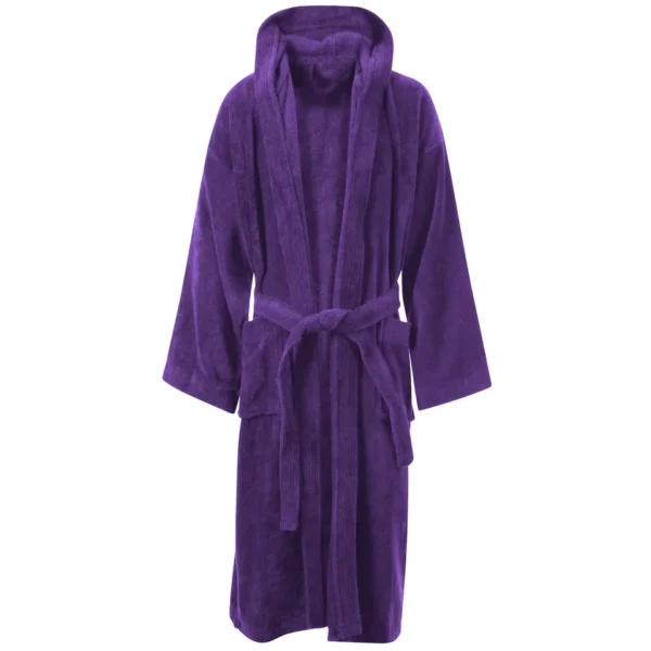 Luxury Egyptian Cotton Bath Robe - Soft Velour Terry Gown