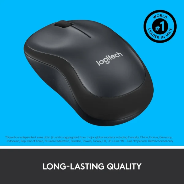 Logitech Silent Wireless Mouse – Quiet Precision in Black