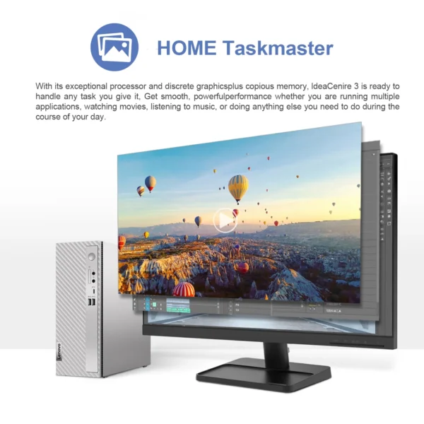 Lenovo IdeaCentre 3 Desktop – Fast Performance, Compact Design