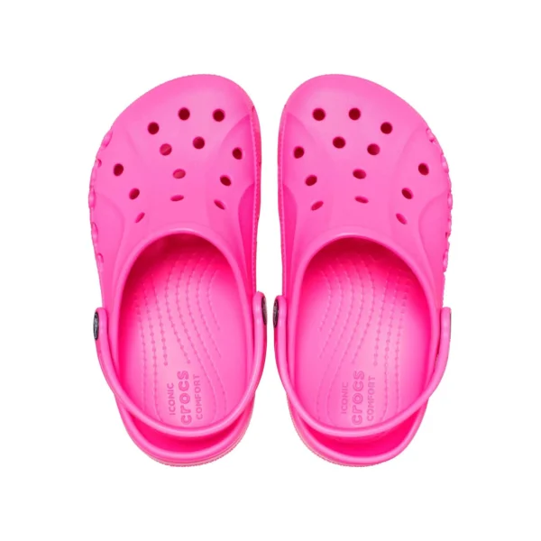 Crocs Baya Clog for Toddler & Kids, Electric Pink