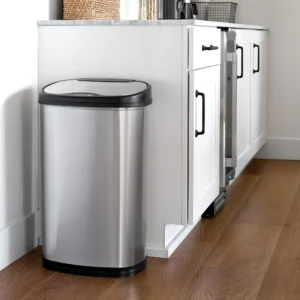 Nine Stars 13.2 Gallon Motion Sensor Trash Can, Stainless Steel