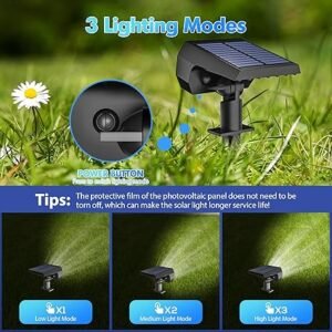 NYMPHY Solar Lights Outdoor Waterproof