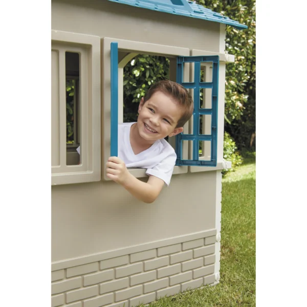 Little Tikes Cape Cottage Playhouse with Working Door, Blue – For Toddlers 2+