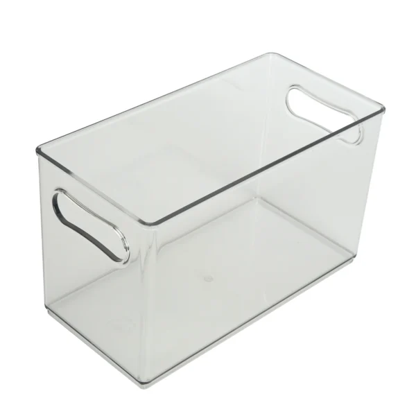 The Home Edit Clear Plastic Narrow Storage Bin - Space-Saving Organizer