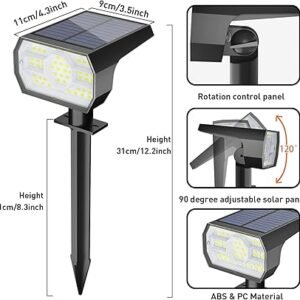 NYMPHY Solar Lights Outdoor Waterproof