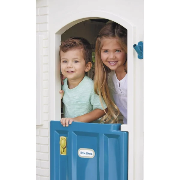 Little Tikes Cape Cottage Playhouse with Working Door, Blue – For Toddlers 2+