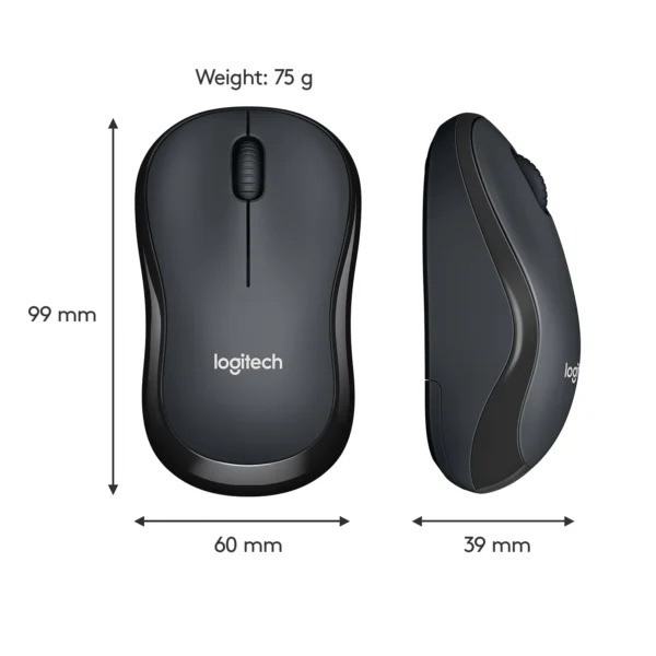 Logitech Silent Wireless Mouse – Quiet Precision in Black