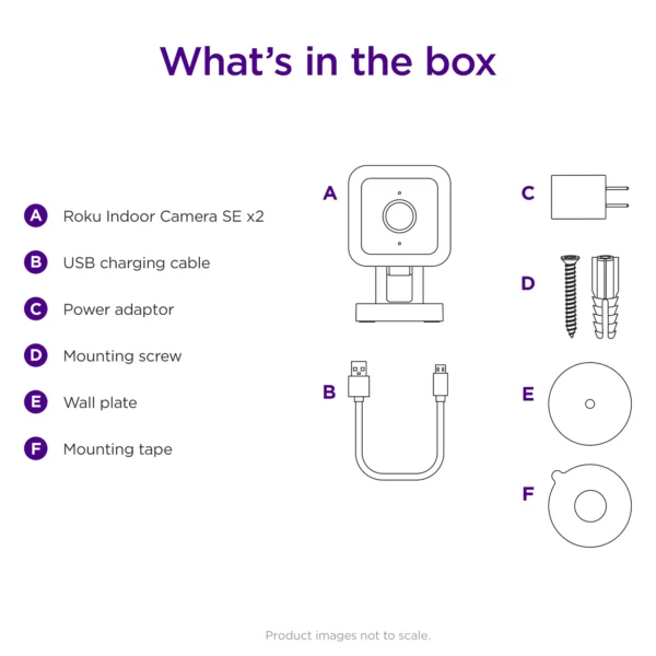 Roku Indoor Camera SE (2-Pack)