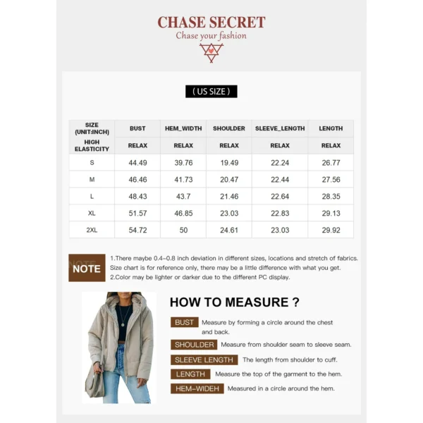 Chase Secret Women's Zipper Hooded Puffer Jacket - Petite