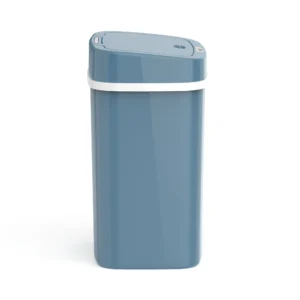 Nine Stars 3.2 Gallon Touchless Bathroom Trash Can, Steel Blue