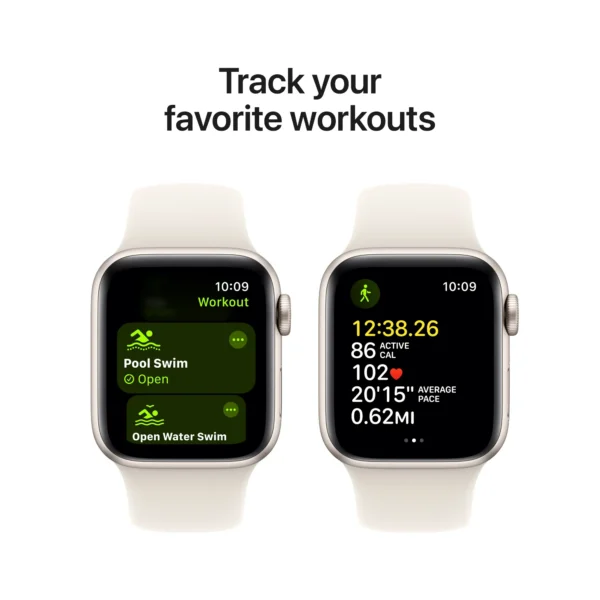 Apple Watch SE (2nd Gen) 40mm GPS - Starlight Aluminum Case & Sport Band