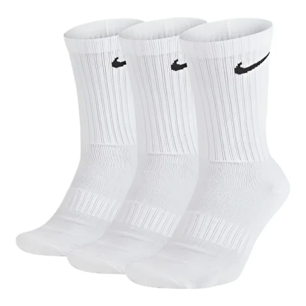 Women's Nike Everyday Cushioned Crew Socks - 3-Pack, White