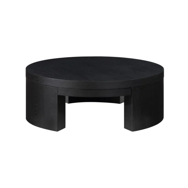 Drew Barrymore Mod Round Coffee Table - Warm Honey Finish