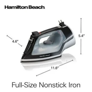 Hamilton Beach Full-Size Nonstick Iron, Model #14289 – Efficient & Smooth Ironing