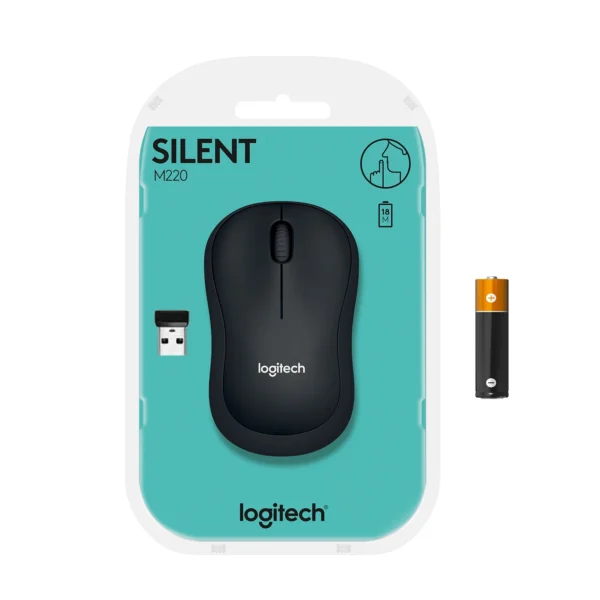 Logitech Silent Wireless Mouse – Quiet Precision in Black