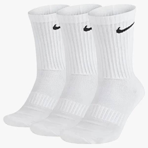 Women's Nike Everyday Cushioned Crew Socks - 3-Pack, White